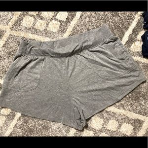 Gray shorts workout sleep stretchy
